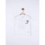 NK Erkek Bebek Desert Pamuklu Sırtı Baskılı Tshirt - 12 - 18 Ay - Ekru