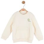 Nk Erkek Bebek Elephnat Sweatshirt 1-4 Yaş Krem