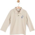 Nk Erkek Bebek Giraffe Sweatshirt 1-4 Yaş Bej