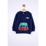 Nk Kids Erkek Bebek Etnik Cepli Sweat - Lacivert - 1 - 1,5 Yaş