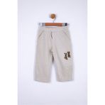 Nk Kids Erkek Bebek Slow Baskılı Pantolon - Krem - 9 - 12 Ay