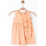 Nk Kids Kız Bebek Fiyonklu Elbise - Somon - 4 Yaş