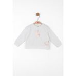 Nk Kids Kız Bebek Geyik Yılbaşı Temalı Sweat - Ekru - Somon - 1,5 Yaş