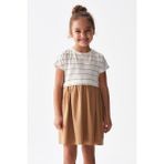 Nk Kids Kız Çocuk Bonibon Elbise 76504 - 4 Yaş - Ekru - Camel