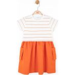 Nk Kids Kız Çocuk Bonibon Elbise 76504 - 7 Yaş - Ekru - Oranj