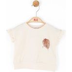 NK Kız Bebek Kolları Fırfırlı T-Shirt - 9 - 12 Ay - Bej