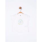 NK Kız Bebek Time Yazılı Pamuklu Tshirt - Ekru - 1,5 - 2 Yaş