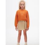 NK Kız Çocuk Pamuklu Iki Iplik Crop Sweatshirt - Turuncu - 9 Yaş