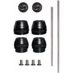 Nk Motors Yamaha Mt-07 2014-2024 Uyumlu Ön Arka Aks Koruma Takoz Seti - Siyah