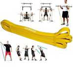 NK Spor 1 Adet Direnç Lastiği 208CM x (1,5X13MM) (3,5-4,5kg) Latex Pilates Yoga Spor Egzersiz Fizik Tedavi Direnç Lastiği Güç Bandı Sarı