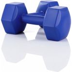 NK SPOR 10 kg Dambıl (Dumbbell) Ağırlık Antrenman - Güç Ağırlığı - Spor - Egzersiz - Ağırlık Seti-Fitness-Gym-Evde Spor - 10 kg x 2 Adet - Mavi