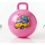 Nk Spor 55 cm Pembe Zıp Zıp Pilates Topu - Tutma Saplı Zıplama Topu - Çocuk ve Yetişkin Için Kondisyon Topu-Kulplu Egzersiz ve Oyun Topu (Anti-Burst)