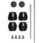 Nkmotors Nk Motors Yamaha Mt-07 2014-2024 Uyumlu Ön Arka Aks Koruma Takoz Seti - Siyah