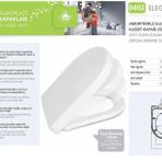 Nkp 0402 Elegance Duroplast Amortisörlü Yavaş Kapanan Klozet Kapağı