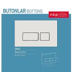Nkp Buton 0042 Beyaz Gömme Rezervuar Kumanda Paneli