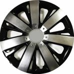 NKT GROUP Fiat / Tofaş Şahin Uyumlu 15 Inç Piano Black Siyah Beyaz Renkli Jant Kapağı 4 Adet