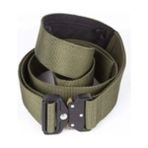 NKY Store Taktik Askeri Kemer - Ayarlanabilir Metal Toka, Dayanıklı Naylon, Outdoor ve Günlük Kullanım Için - 125 cm - Siyah