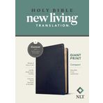 NLT Compact Giant Print Bible, Filament-Enabled Edition (LeatherLike, Navy Blue Cross, Red Letter)