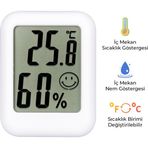 NM-30 Dijital Termometre | Nem Ölçer, Sıcaklık & Nem Takip Cihazı, LCD Ekran