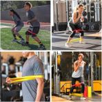 N&M Store 5 Li Egzersiz Direnç Bandı Seti Pilates Fitness Yoga ve Antrenman Elastik Bantları