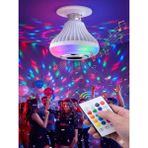 N&M Store Bluetooth Hoparlörlü Rgb LED Akıllı Ampul Renkli Müzikli Lamba Uzaktan Kumandalı E27 Duy