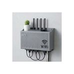 NM Store Duvar Tipi Wi-Fi Modem Saklama Kutusu Gri Kablo Düzenleyici Router Raf Organizer