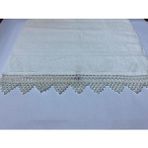 NMB Giyim ve Dekorasyon Beyaz Boncuk Oyalı El ve Yüz Havlusu - 50 x 100 cm