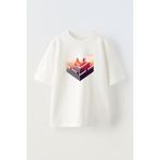 Nmg Tekstil Beyaz Oversize Pamuk Rütbe Dağ Yürüyüş Baskılı Örme T-Shirt