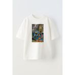 Nmg Tekstil Unisex Beyaz Oversize Pamuk Batman Spiderman Baskılı Örme T-Shirt - XL