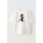 Nmg Tekstil Unisex Beyaz Oversize Pamuk Üç Maymun Dalda Baskılı Örme T-Shirt