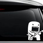 N&N Stickers Domo Kun Monster Rockstar JDM Japon Çıkartma Çıkartma Dizüstü Bilgisayar, Kask, Araba, Kamyon, Motosiklet, Pencere, Tampon, Duvar ve Dekor Boyutlarında Kullanım İçin - [10"] / [25 cm] Uzun/Renkli -