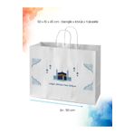 nna tasarım 50 Adet Kişiye Özel Isim Baskılı Hac Için Hediyelik Kağıt Poşet 50x15x45 Cm (BT42-50)