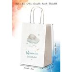 nna tasarım 50 Adet Tek Yön Kişiye Özel Isim Baskılı Hediyelik Kağıt Çanta/poşet 18x8x24 Cm (BT93-50)