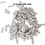 Nnstartshopping Mat Beyaz 15 x 5 mm Dantel Oya Yazma Halhal Abiye Lazer Kesim Pul 200 Adet / 8 Gram
