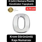 No 0 Kapı Numarası Kendinden Yapışkanlı Masa Dolap Plastik Ev Posta Kutusu Dış Mekan Daire 3,75 cm