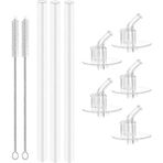 No.1 3 Yedek Silikon Pipet 5 Damlatmaz Borulu Set 2 Temizleme Fırçası ile Çocuklar Yetişkinler Için Termos Bardak Biberonlar (Yurt Dışından) - Renkli - Water Bottle