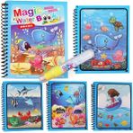 No.1 Tarzı Sihirli Su Çizim Kitabı Boyama Kitabı Doodle Sihirli Kalem Boyama Çizim Tahtası Çocuk Oyuncakları Doğum Günü Noel Yeni Yıl Hediyesi (Yurt Dışından) - Renkli