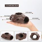 No.10 Tarzı Akvaryum Aksesuarları Akvaryum Dekorasyon Seramik Kaya Balık Saklanma Mağarası Balık Tankı Taşı Minyatür Balık Akvaryum Süsleri (Yurt Dışından)