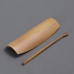 No.12 Tarzı Doğal Bambu Çay Kaşığı El Yapımı Kahve Araçları Vintage Çay Aksesuarları Seti Chahe Cha Ze Çay Iğnesi Yüksek Li Teaware Seti (Yurt Dışından) - Renkli - çay seti