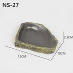 No.14 Tarzı Sürüngen Kayalık Yiyecek Kabı Kertenkele Sakallı Ejderha Su Dağıtıcısı Evcil Hayvan Kapları Kaçış Engelleme Minik Süperböcek Der Terrarium Peyzajlama (Yurt Dışından)