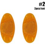 No.2 Tarzı 2 Adet Ovalround Bisiklet Bisiklet Konuştu Reflektör Güvenlik Uyarı Işığı Jant Yansıtıcı Montaj Gece Reflektörleri Yanıp Sönen Işıklar (Yurt Dışından)