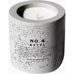 No.4 Betel Concrete Candle 225G, Lüks Mermer Beton Tasarımlı Mum - Gri