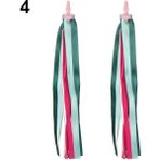 No.4 Stili Aksesuarlar Renkli Çocuk Kız Erkek Üç Tekerlekli Bisiklet Direksiyon Fırfır Scooter Parçaları Süslemeler Tüyler Bisiklet Bisiklet Dekorasyon (Yurt Dışından) - Beyaz - 1