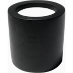 No.7 Resin Glass Candle 225G, Lüks Siyah Cam ve Beton Kapaklı Mum