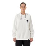 No Fear 72478 Beyaz Oversize Kapüşonlu Kadın Sweatshirt