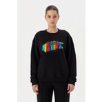 No Fear 72498 Siyah Kadın Sweatshirt