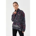 No Fear 72524 Siyah Crop Batik Kadın Sweatshirt