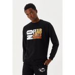 No Fear Erkek Sweatshirt Siyah M500260 - XL - 010 - Siyah