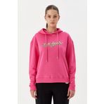No Fear Kadin Sweatshirt Kapusonlu Fusya 72508