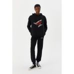 No Fear M500227 Siyah Kapüşonlu Erkek Sweatshirt